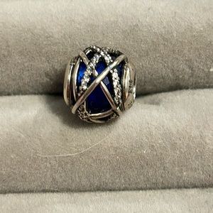 Authentic Pandora Blue Galaxy Charm